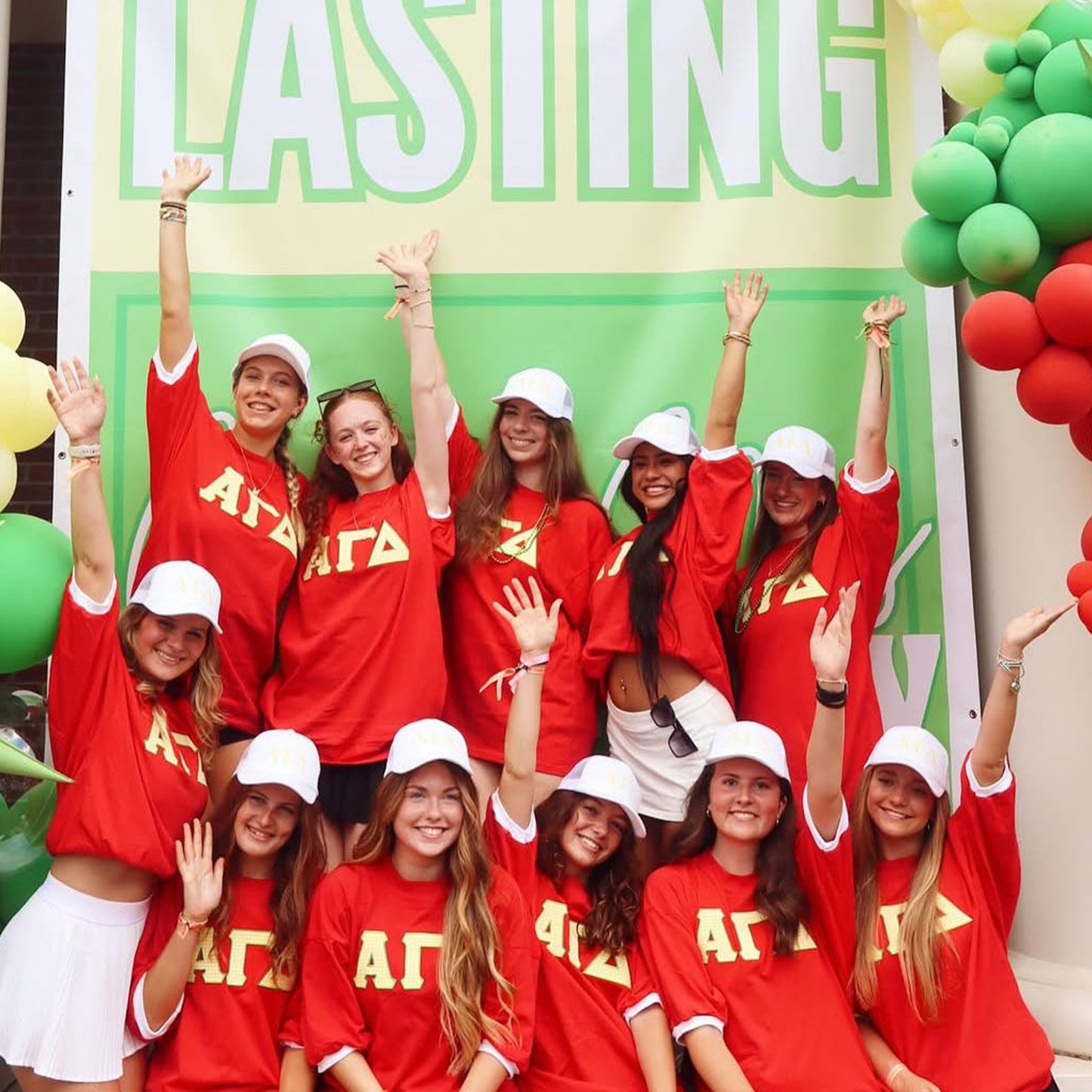 Alpha Gamma Delta | Classic Sorority Jersey in Red