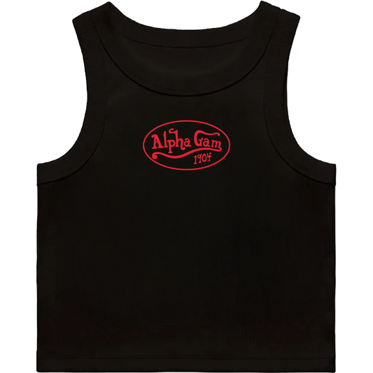 Alpha Gamma Delta | 90's Baby Ribbed Tank by Uscape