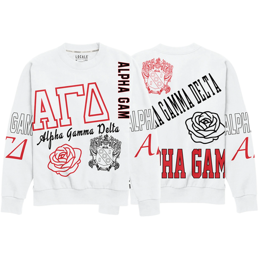 Alpha Gamma Delta | Collage Crewneck by Locale