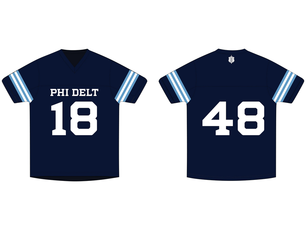 Phi Delta Theta | Striped Football Jersey