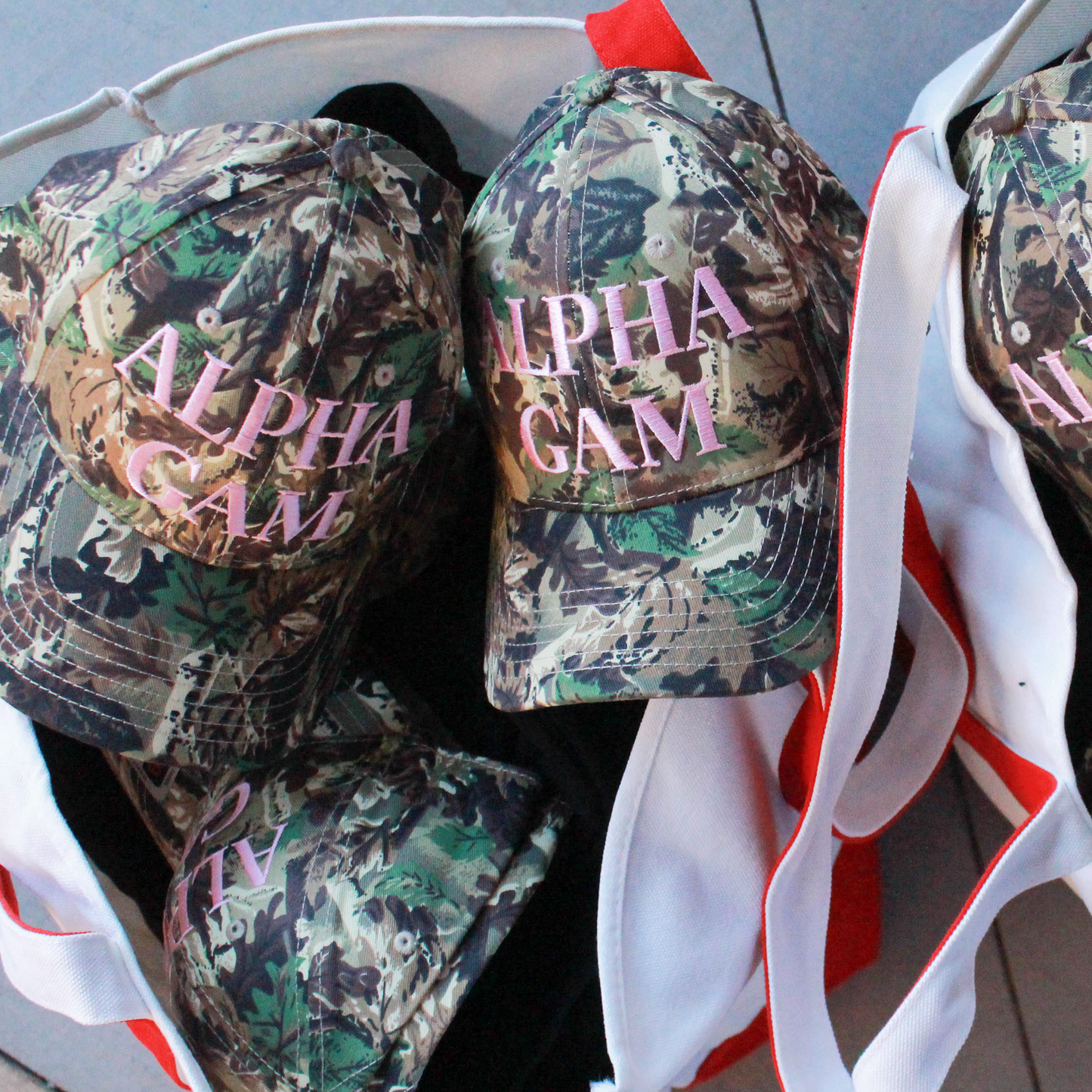 Alpha Gamma Delta | Camo Hat